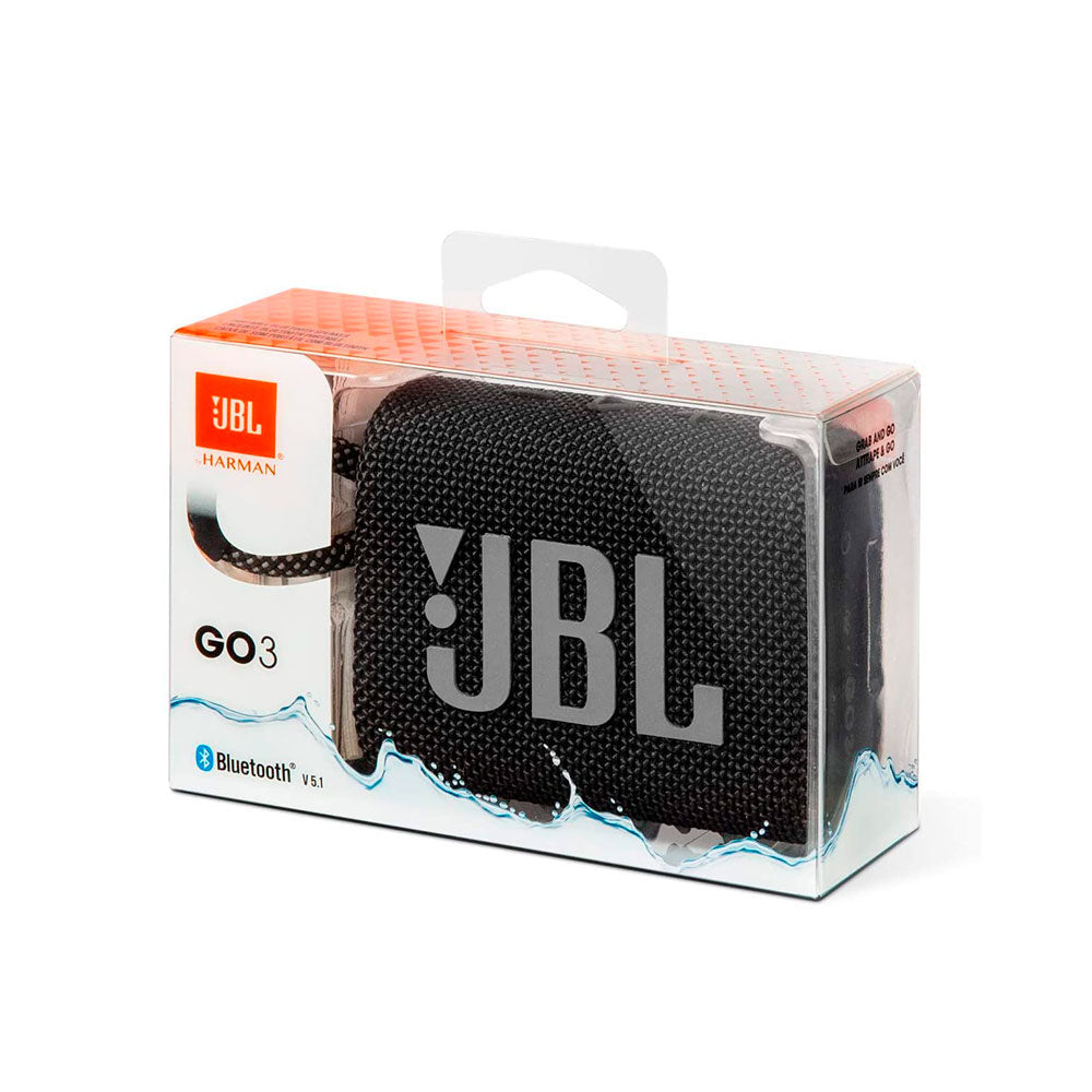 OPEN BOX - Parlante JBL GO 3 Bluetooth 5.0 IP67 Negro