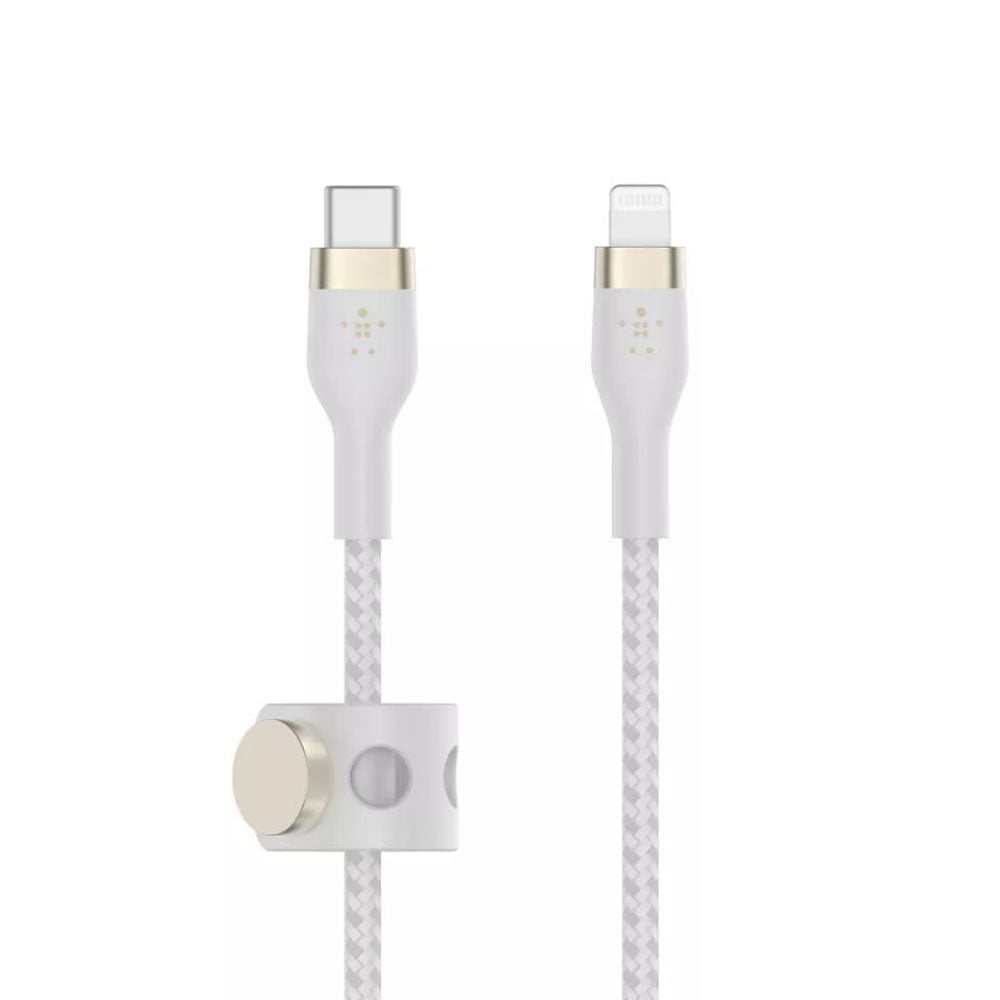 Cable Belkin Pro Flex USB C a Ligthing 3mt Blanco