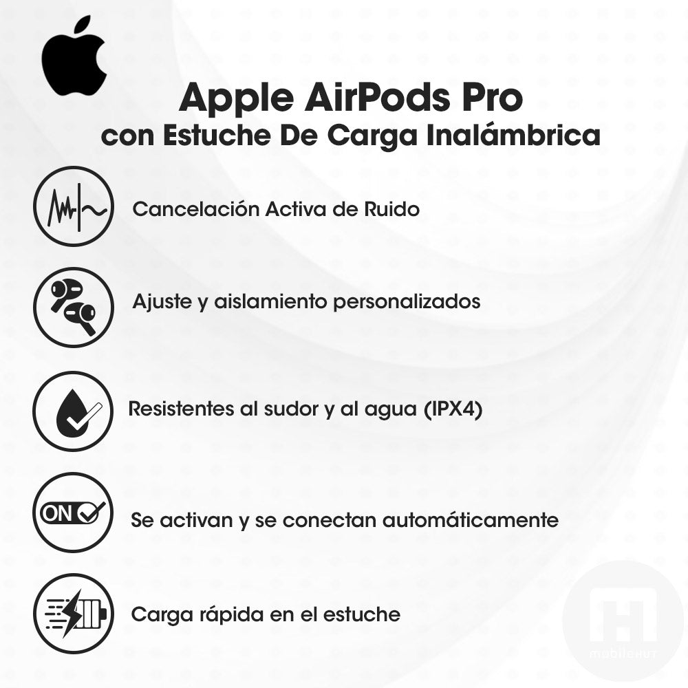 Audífonos Apple AirPods Pro con Estuche de Carga Inalámbrica