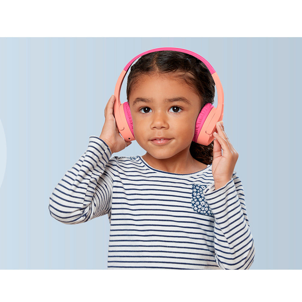 Audifonos Belkin Kids Bluetooth On Ear Rosado