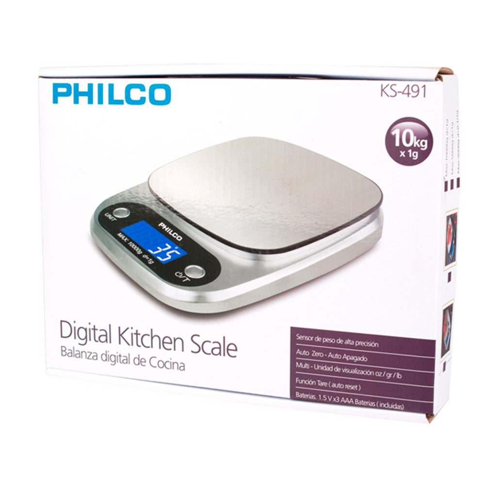 Balanza Philco KS 491 Digital para cocina Hasta 10Kg