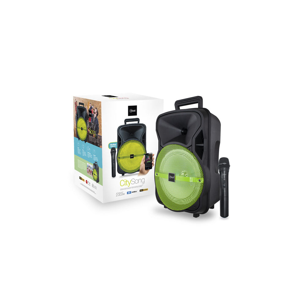 OPEN BOX- Parlante MLab CitySong Bluetooth + micrófono Verde