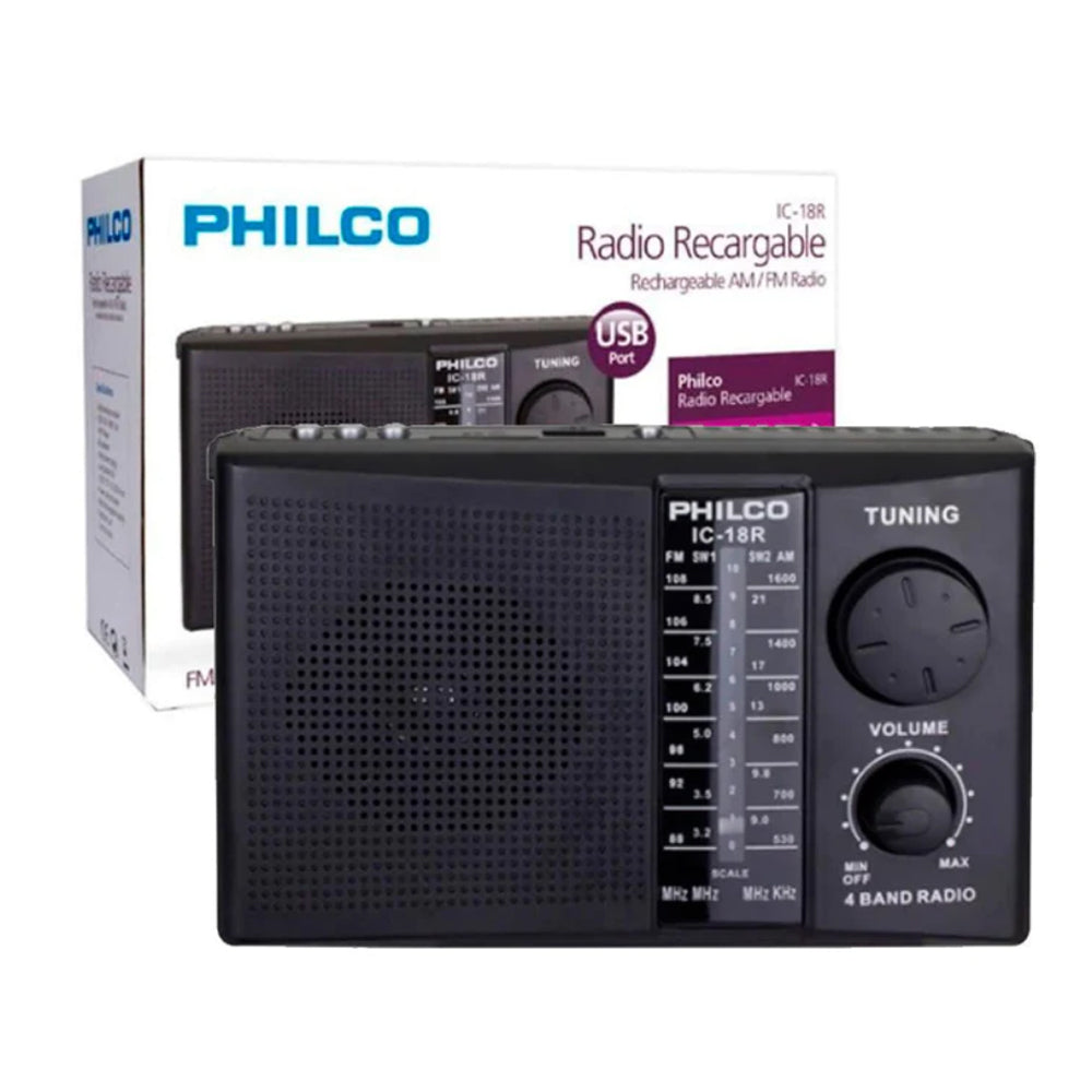 Radio Philco IC 18R Multibandas Recargable FM USB SD