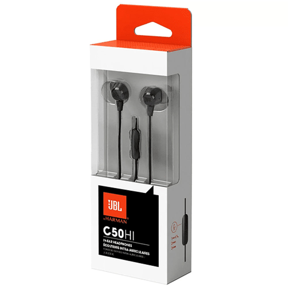 Open Box - Audífonos Jbl C50hi In Ear Con Cable Negro