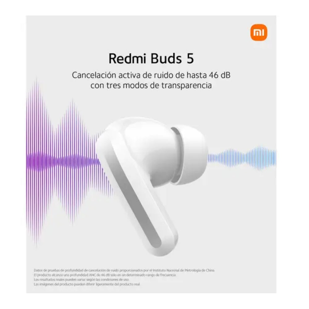 Audifonos Xiaomi Redmi Buds 5 In Ear Bluetooth Blanco