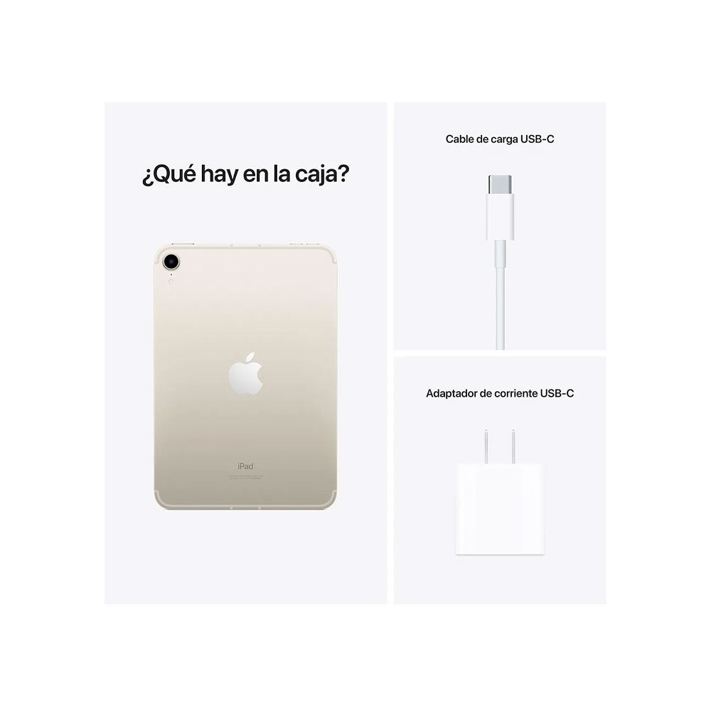 Apple iPad mini 8.3 256 GB WiFi + Celular 6ta gen Blanco