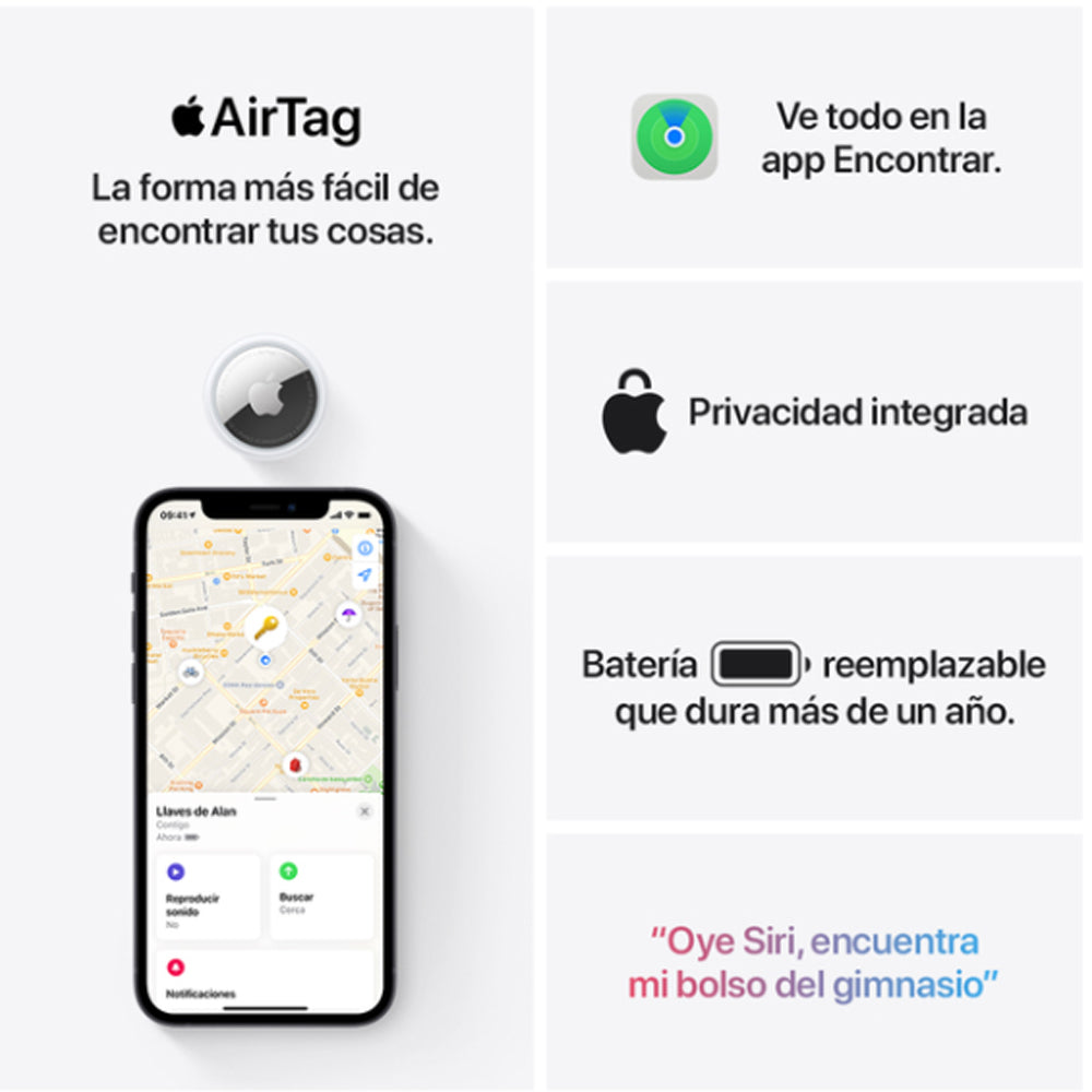 Apple rastreador Airtag 1 unidad