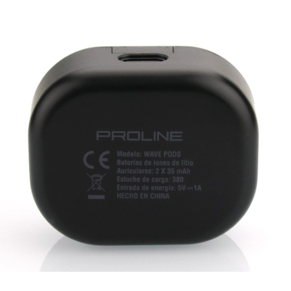 Audífonos Proline Wave Pods Pro In Ear Bluetooth Negro