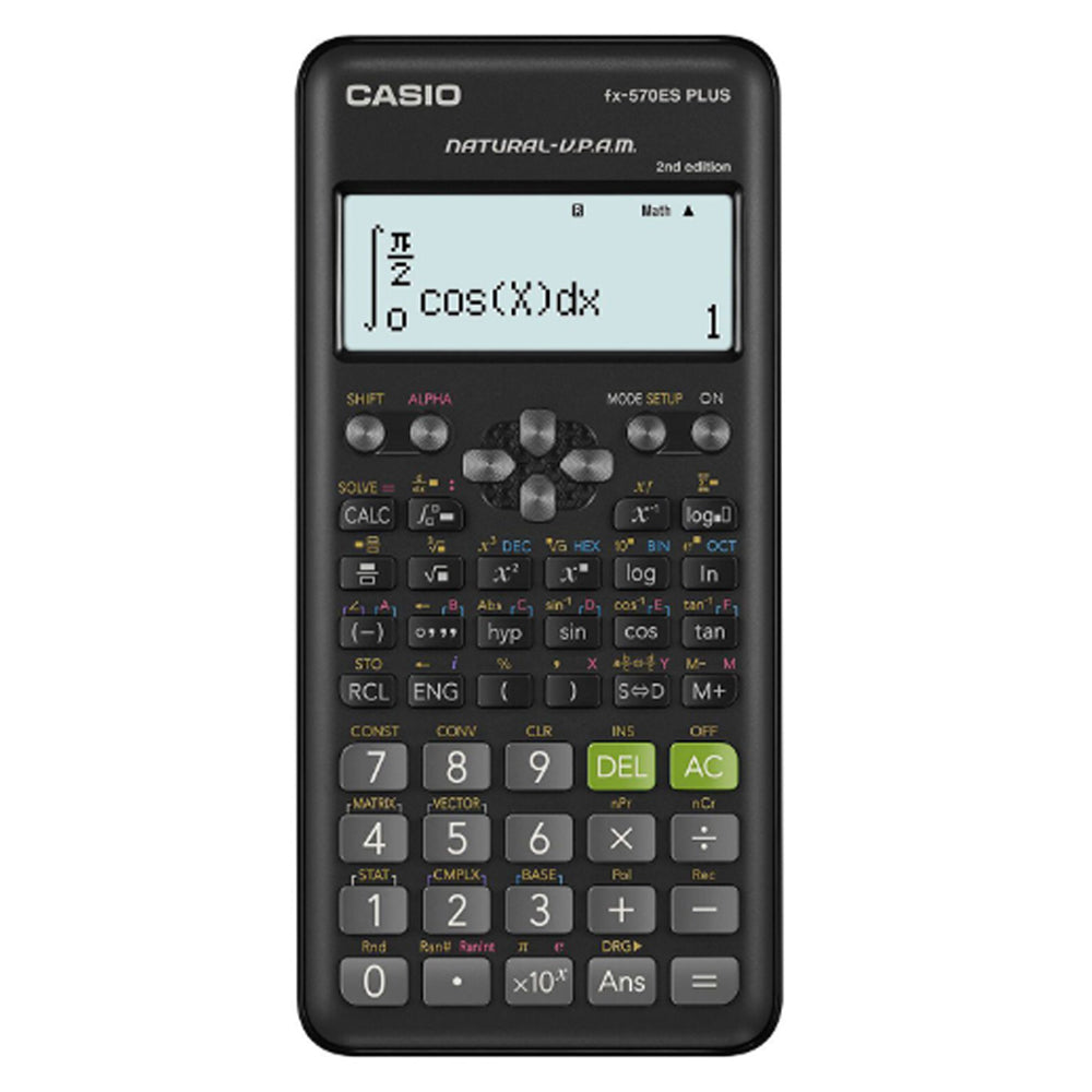 Calculadora Científica Casio FX570ES Plus 2da Gen. Negro