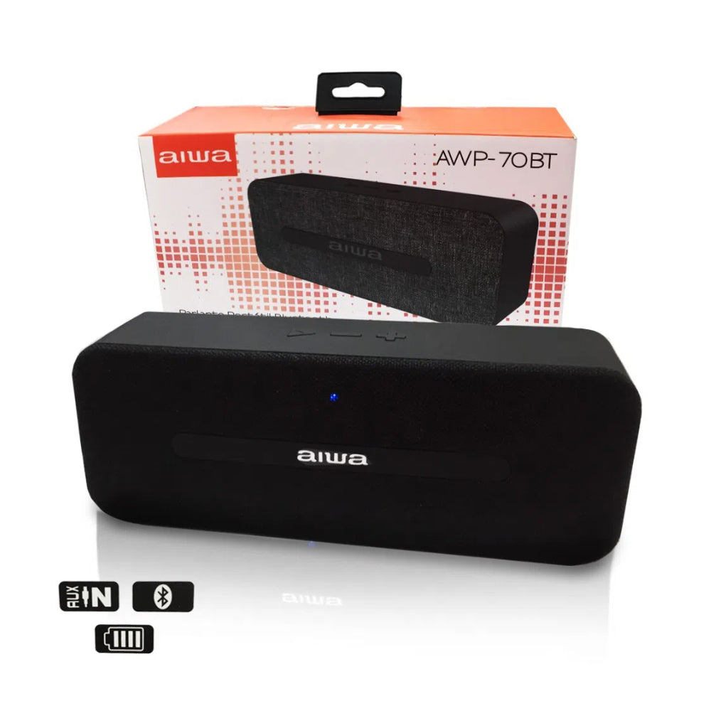 Open Box - Parlante Aiwa AWP 70BT Bluetooth Negro