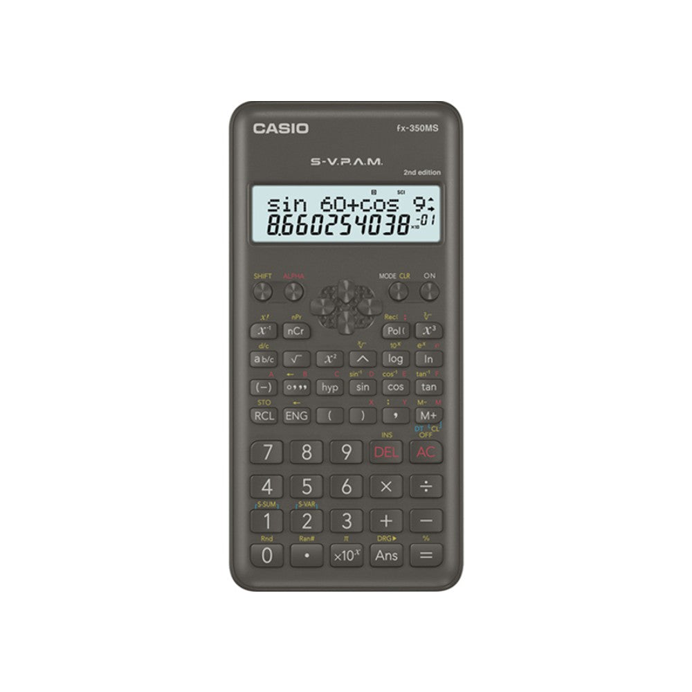 Calculadora Cientifica Casio FX-350MS 2 240 Funciones Negra