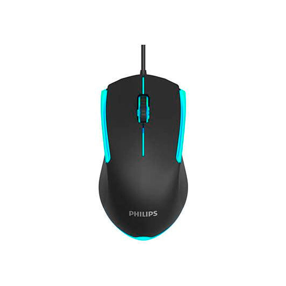 Mouse gamer Philips con cable momentum SPK9314