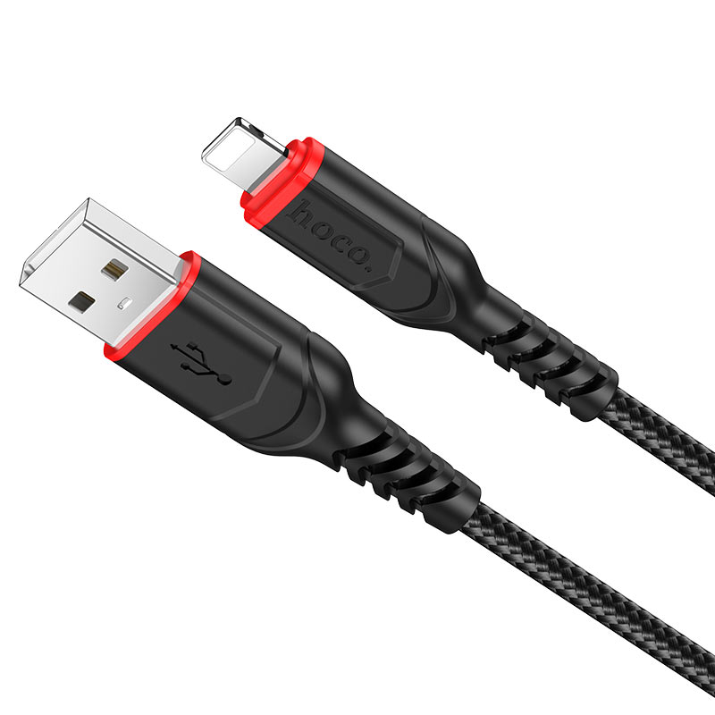 Cable Hoco X59 Victory USB a Lightning 2M Negro
