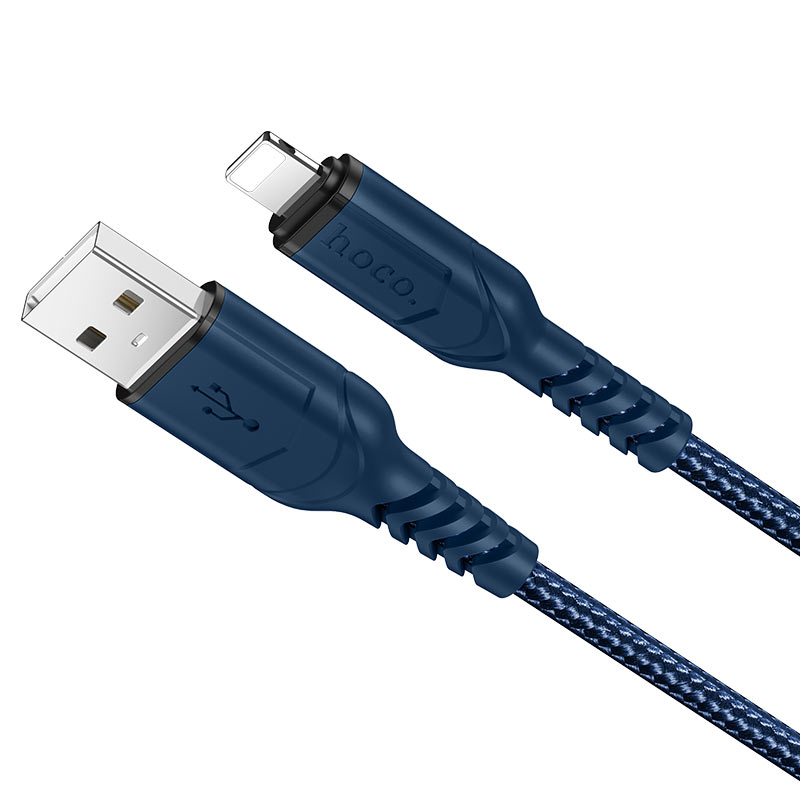 Cable Hoco X59 Victory USB a Lightning 2M Azul