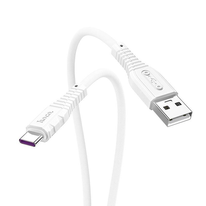 Cable Hoco X67 5A Nano USB A Tipo C 1m Blanco