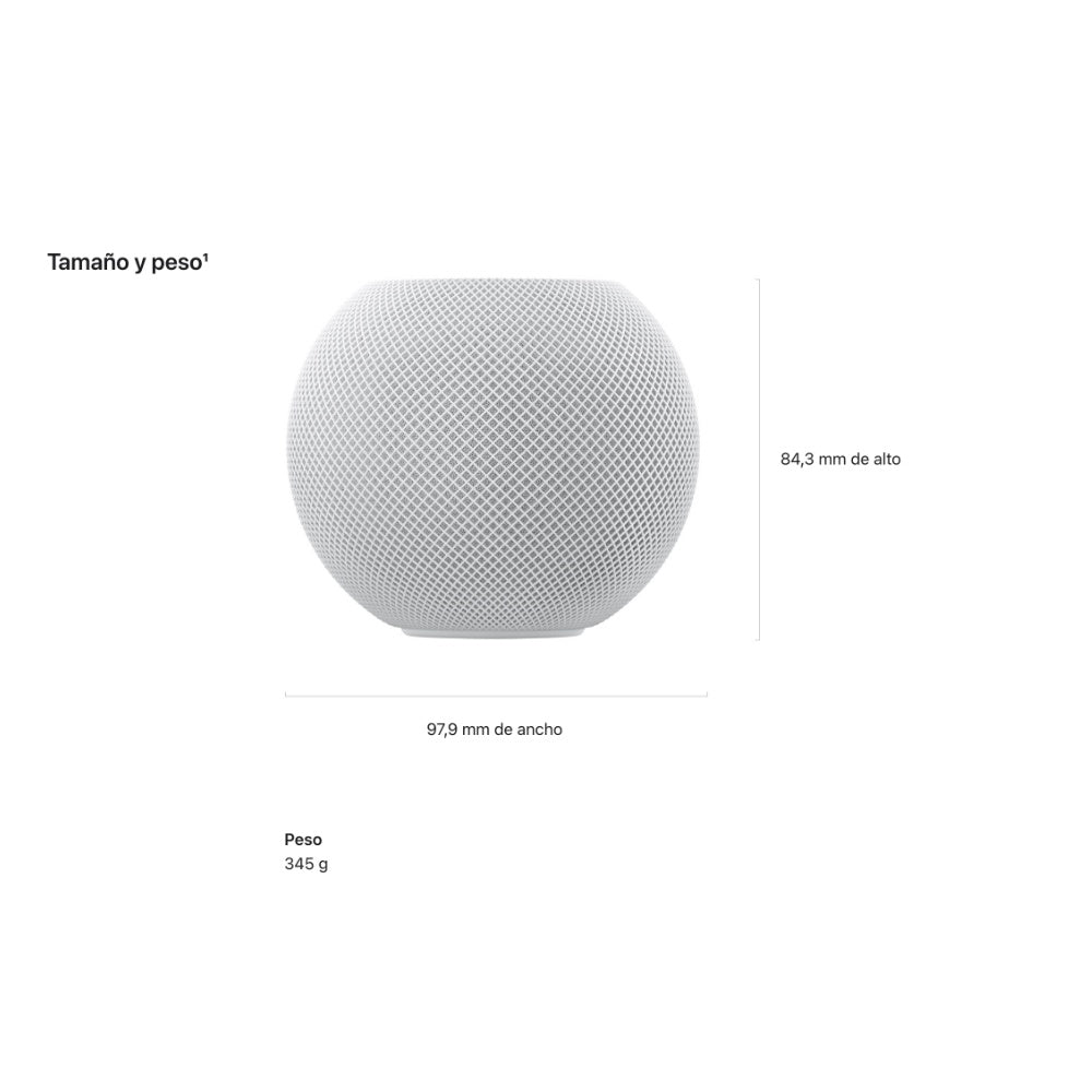 Asistente virtual Apple HomePod Mini Parlante Gris Especial