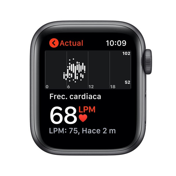Apple Watch SE 44mm GPS Case Gris Correa deportiva Negro