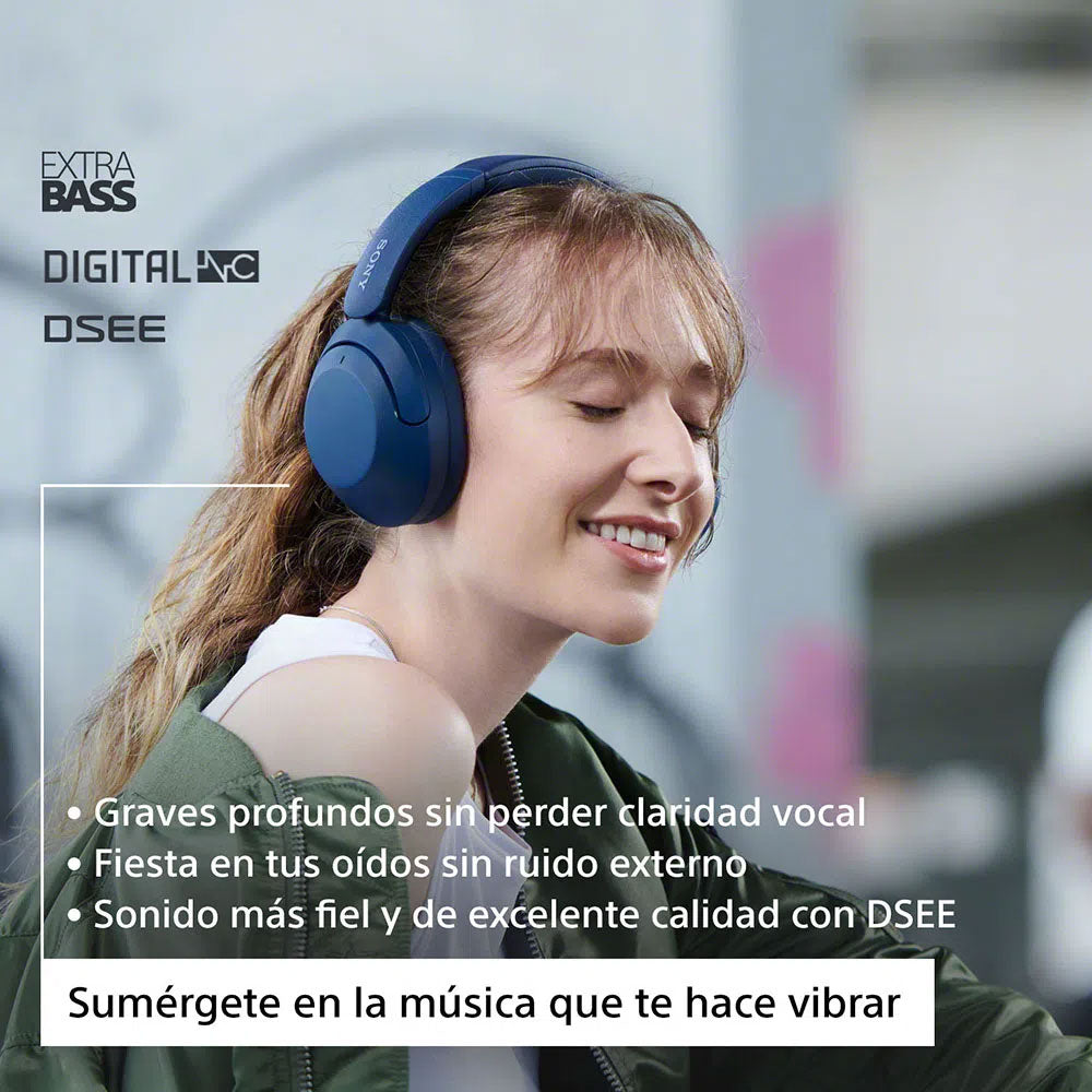 Audifonos Sony WH XB910N Bluetooth Noise Cancelling Azul