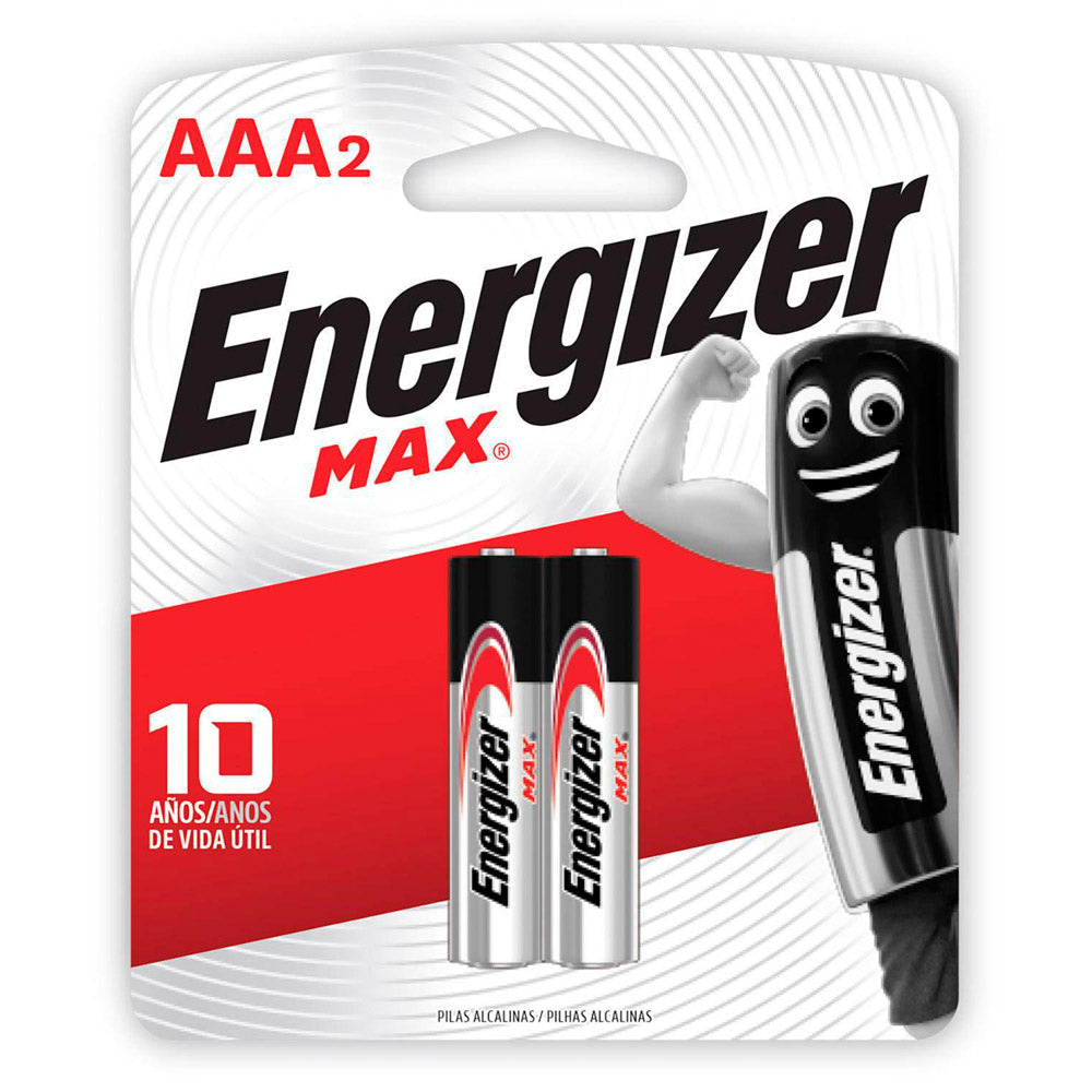 Pack de pilas Energizer Max E92BP2 AAA x2 unidades