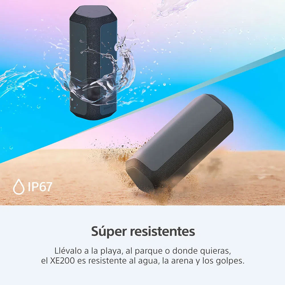 Parlante Sony SRS XE200 BCLA Bluetooth IP67 Negro