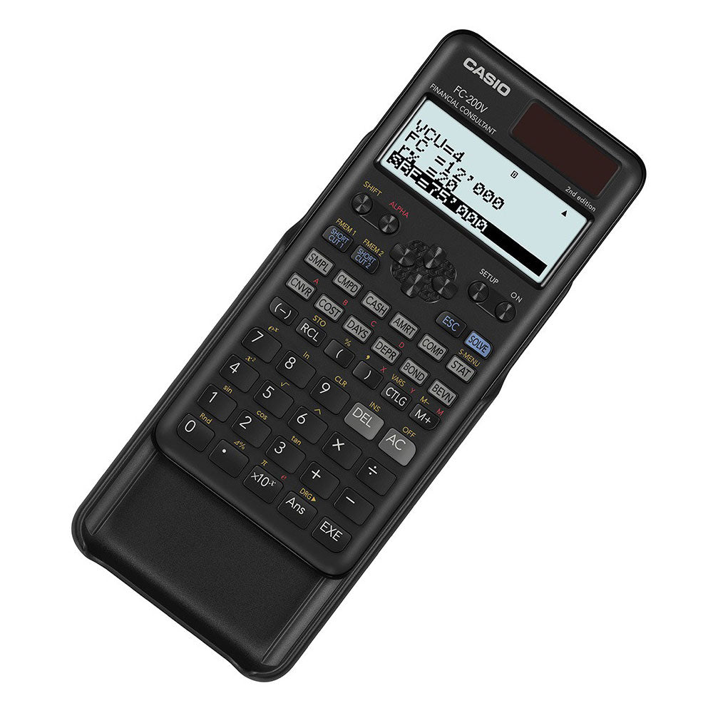 Calculadora Casio FC 200V 2 W DT 2da Edicion Negra