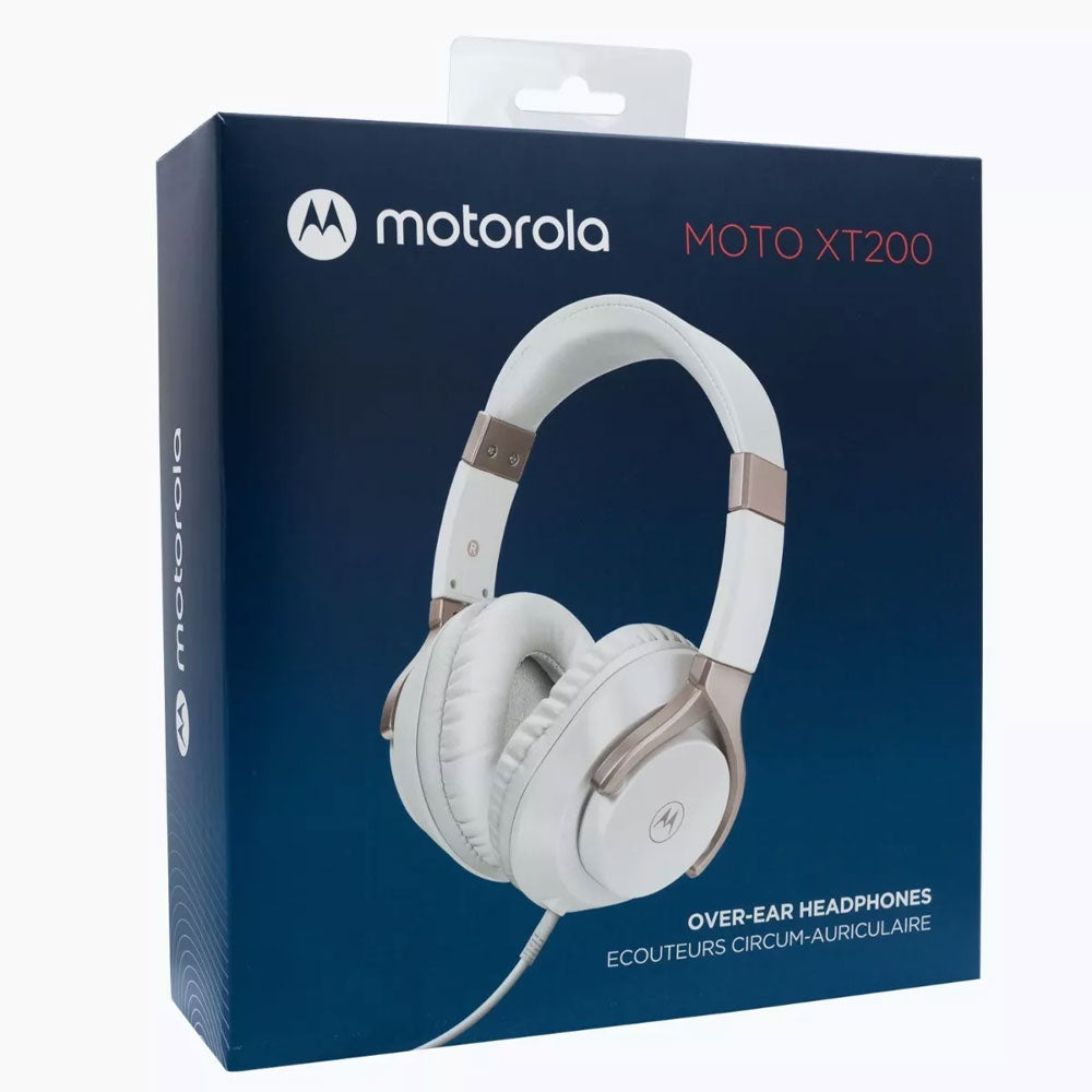 Audifonos Motorola XT 200 Over Ear Jack 3.5mm  Blanco
