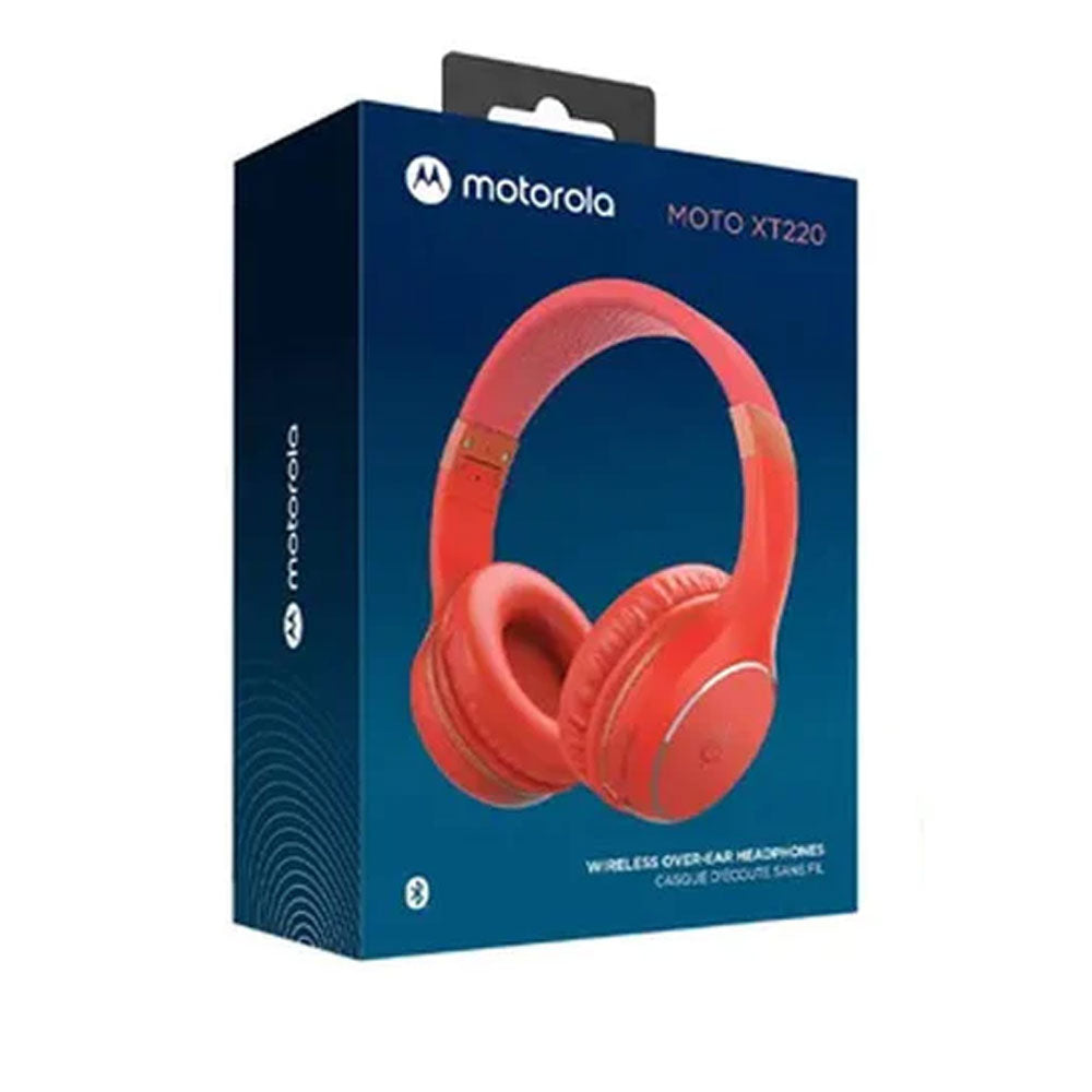 Audifonos Motorola XT 220 Over Ear Bluetooth Rojo