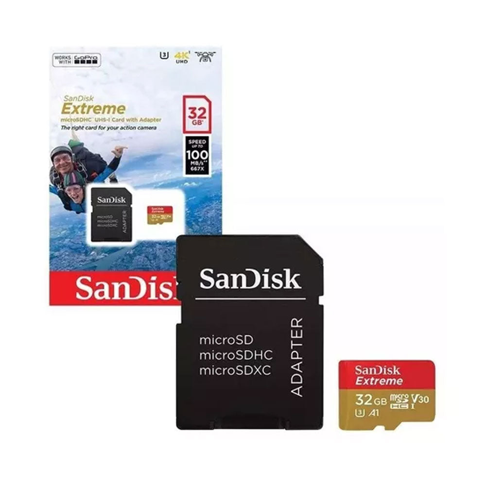 Tarjeta de memoria SanDisk Extreme 32GB microSDHC V3