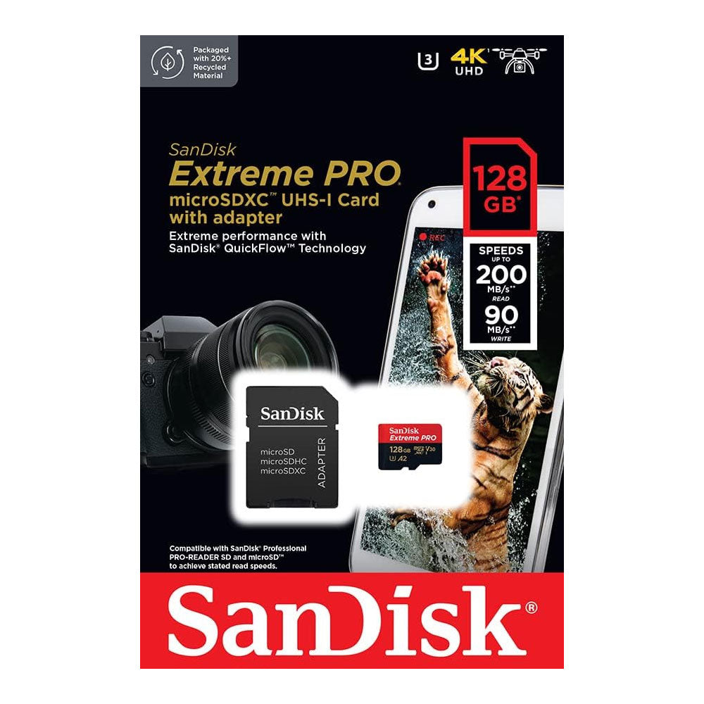 Tarjeta de Memoria Sandisk Extreme Pro 128GB Micro Sd