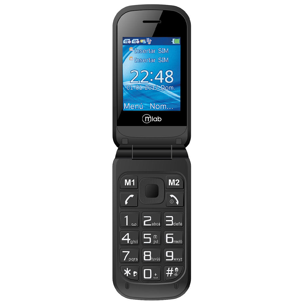 Telefono Senior Mlab 8091 Shell Shape Dual Sim Rojo