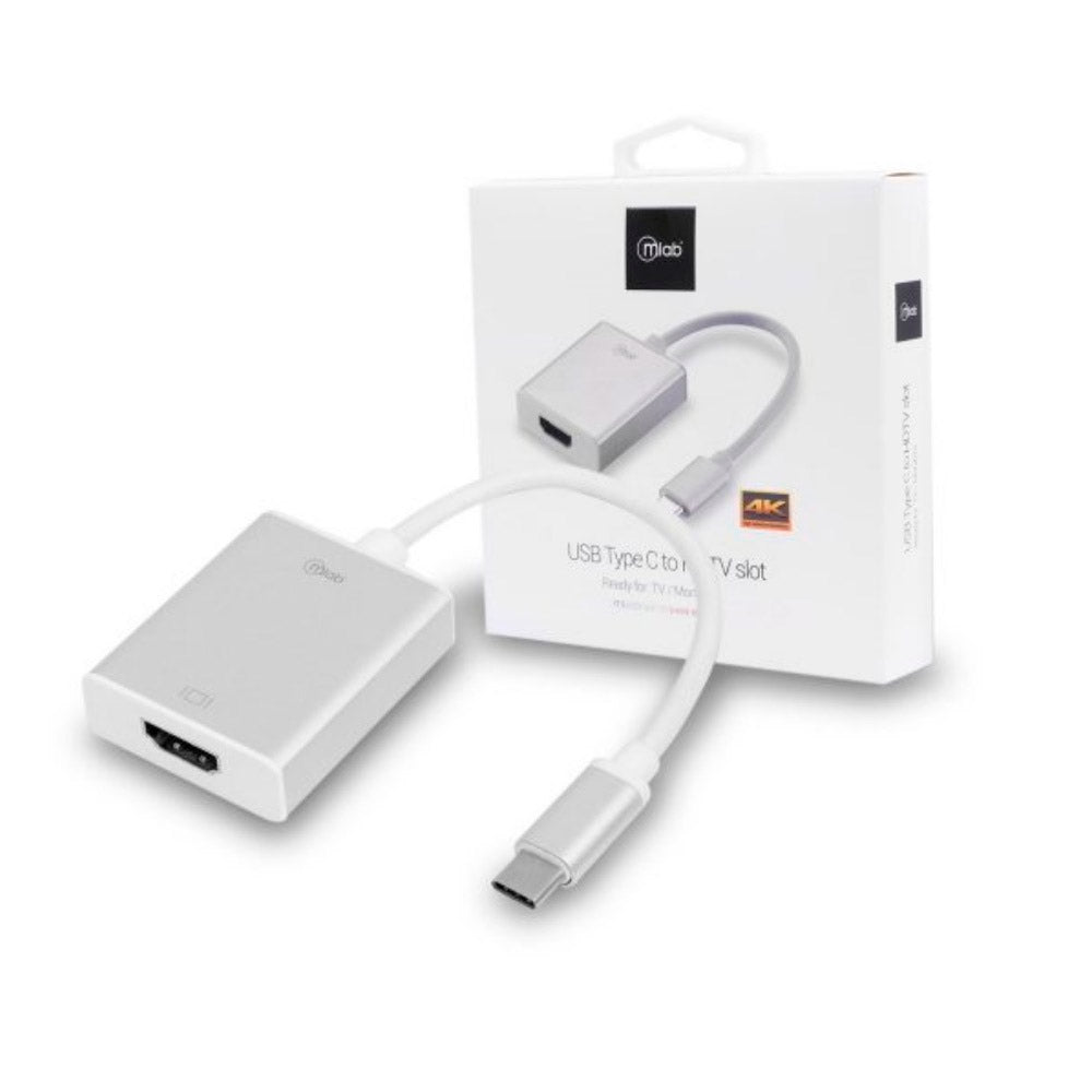Adaptador Mlab 8390 USB a HDMI 4K Plata