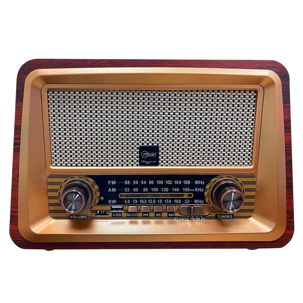 Radio Parlante Mlab 9136 Retro Stezzano Bluetooth Usb Tf Fm
