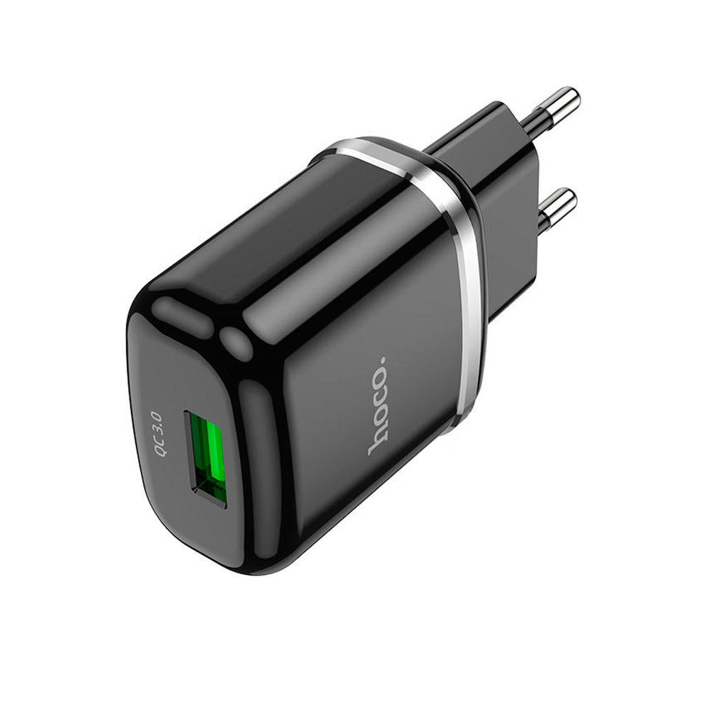 Cargador Hoco N3 Special USB QC3.0 Sin Cable Negro