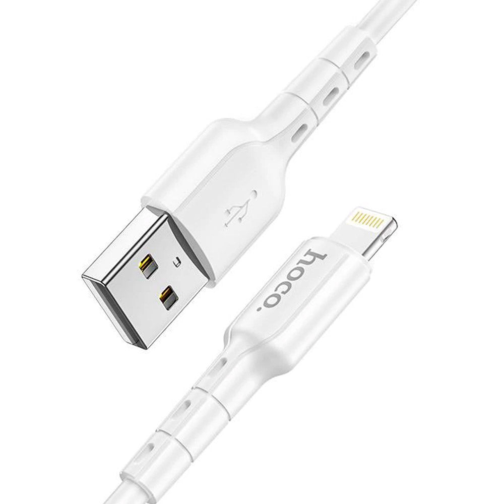 Cable Hoco DU01 Novel USB a Lightning 1m Blanco