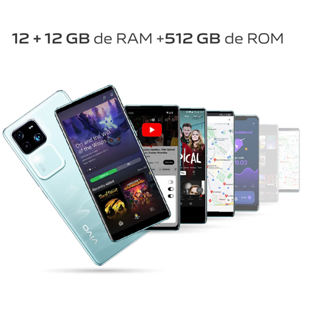 Celular Vivo V30 5G 512GB ROM 12GB RAM Azul