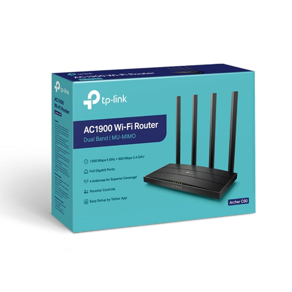 Router TP Link Archer C80 AC1900 Dual Band WiFi MU MIMO