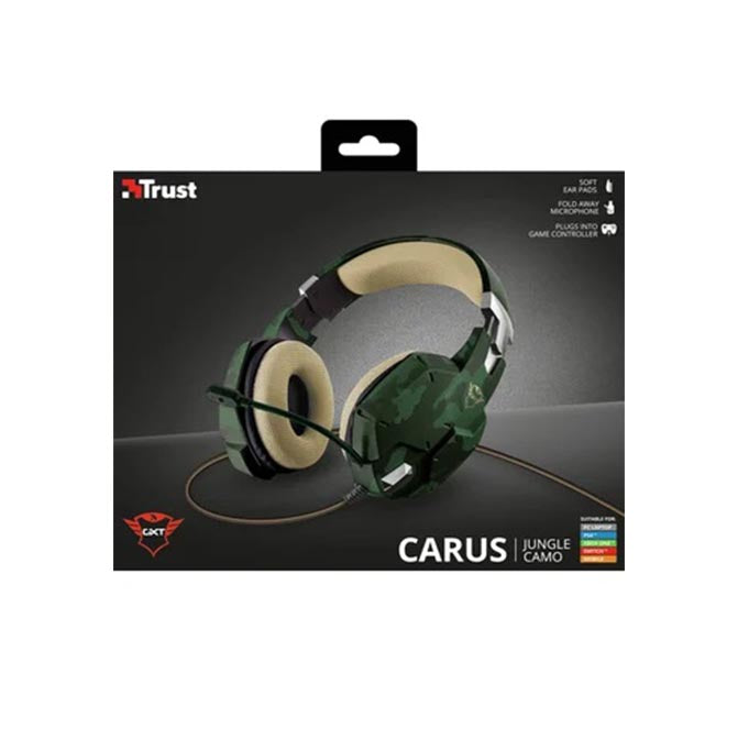 Audifono Gamer Trust GXT 322C Carus PC PS5 Xbox Switch Verde