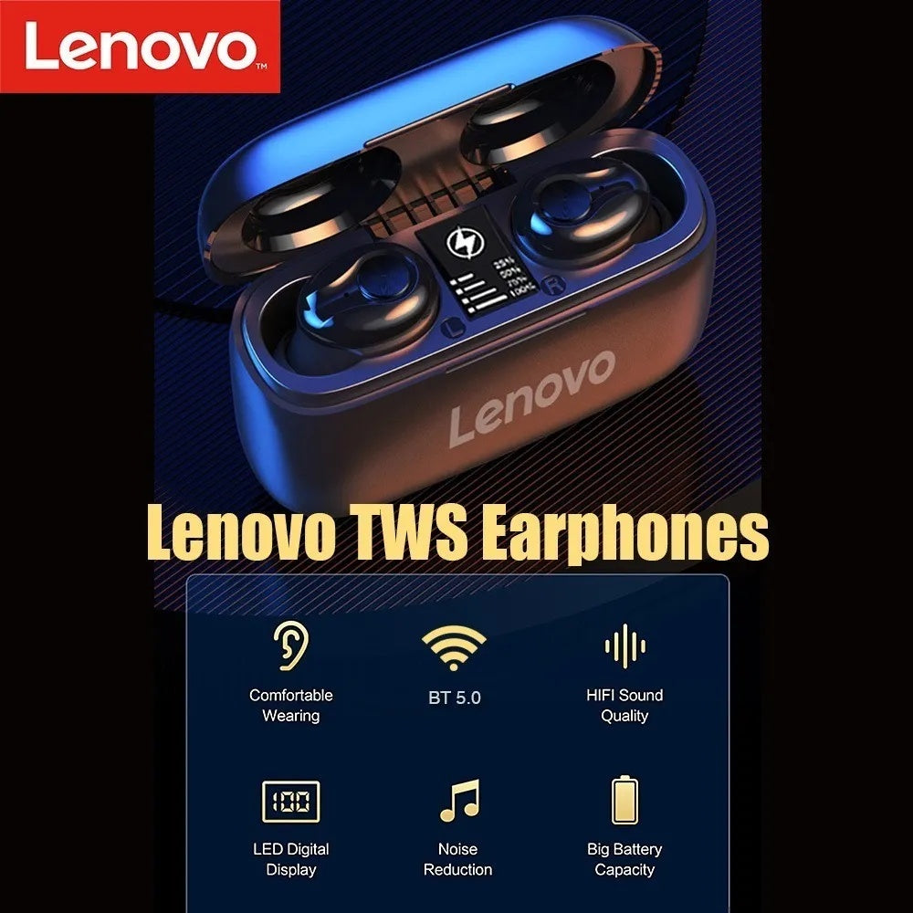 OPEN BOX - Audifonos Lenovo HT18 In Ear Bluetooth TWS Negro