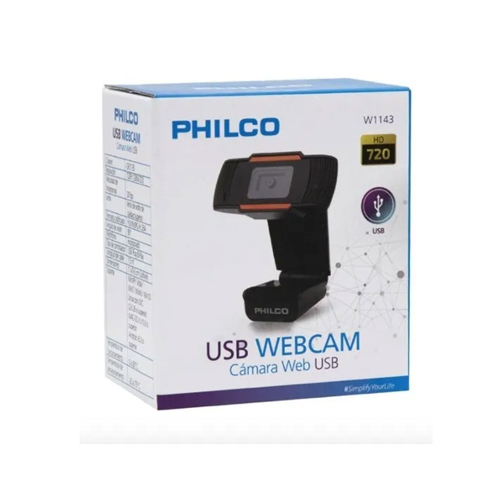 OPEN BOX - Webcam Philco W1143 720P 30fps