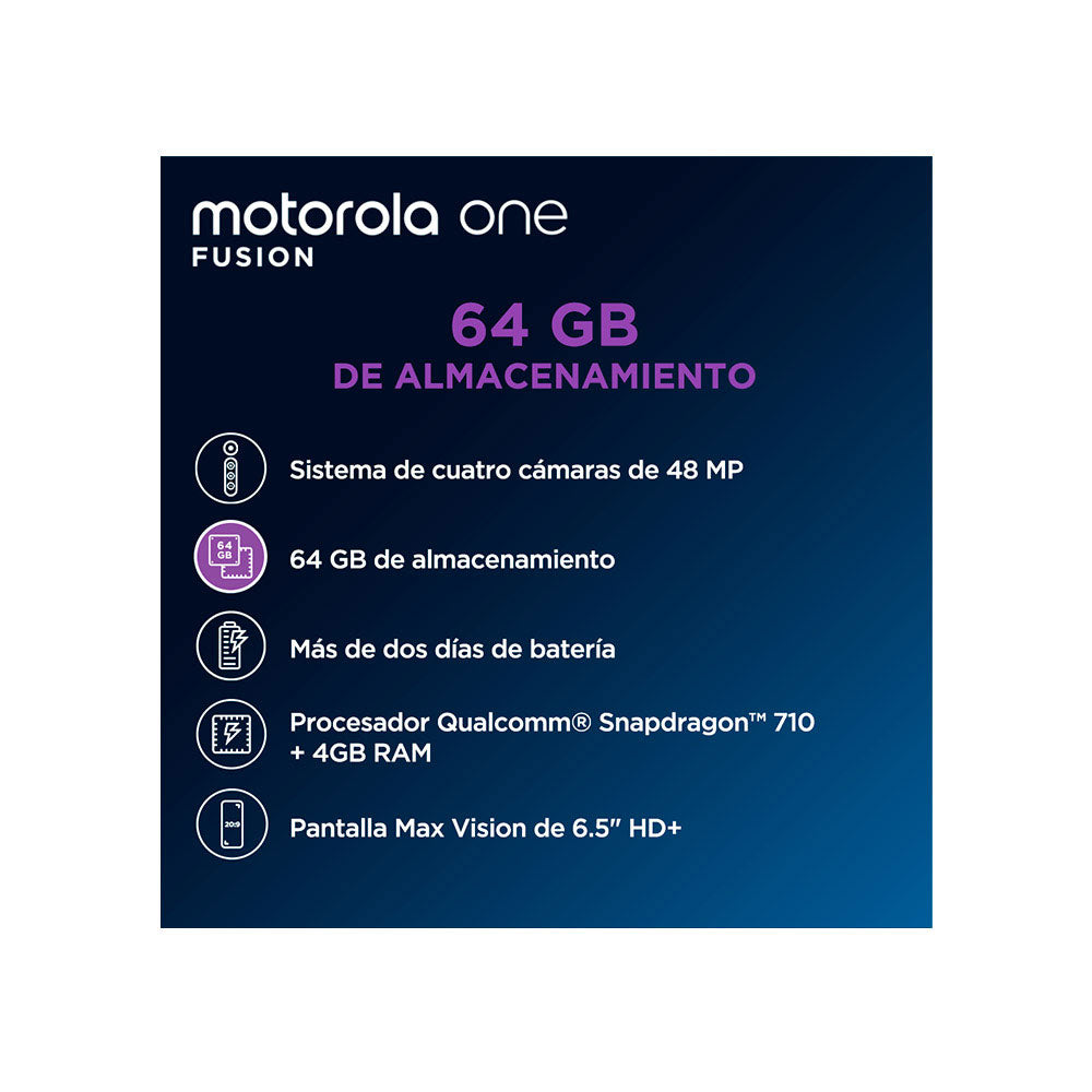 OPEN BOX - Motorola Moto One Fusion 4GB RAM 64GB ROM Verde