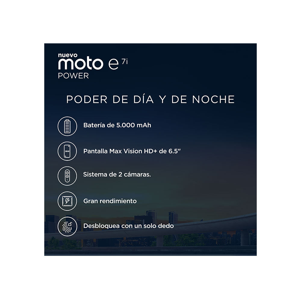 OPEN BOX - Motorola E7i Power 32GB Rom 2GB Ram Naranja