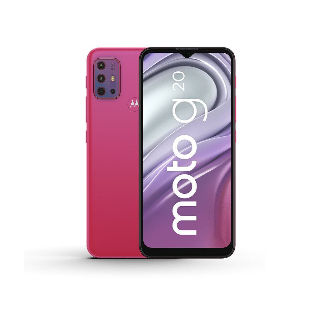 Open Box - Motorola Moto G20 64GB ROM 4GB RAM Rosado