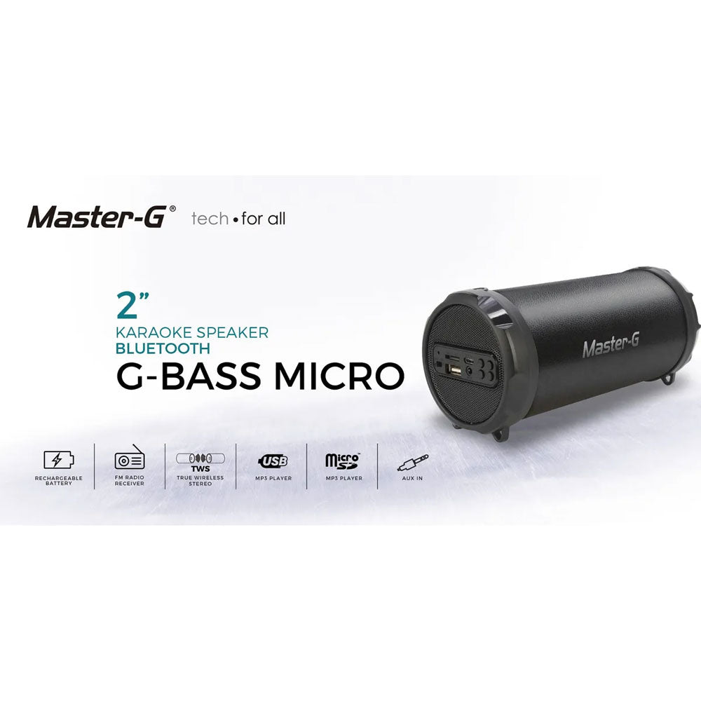 Parlante Master G Bluetooth G Bass Micro 2 pulg 3W Bazuca