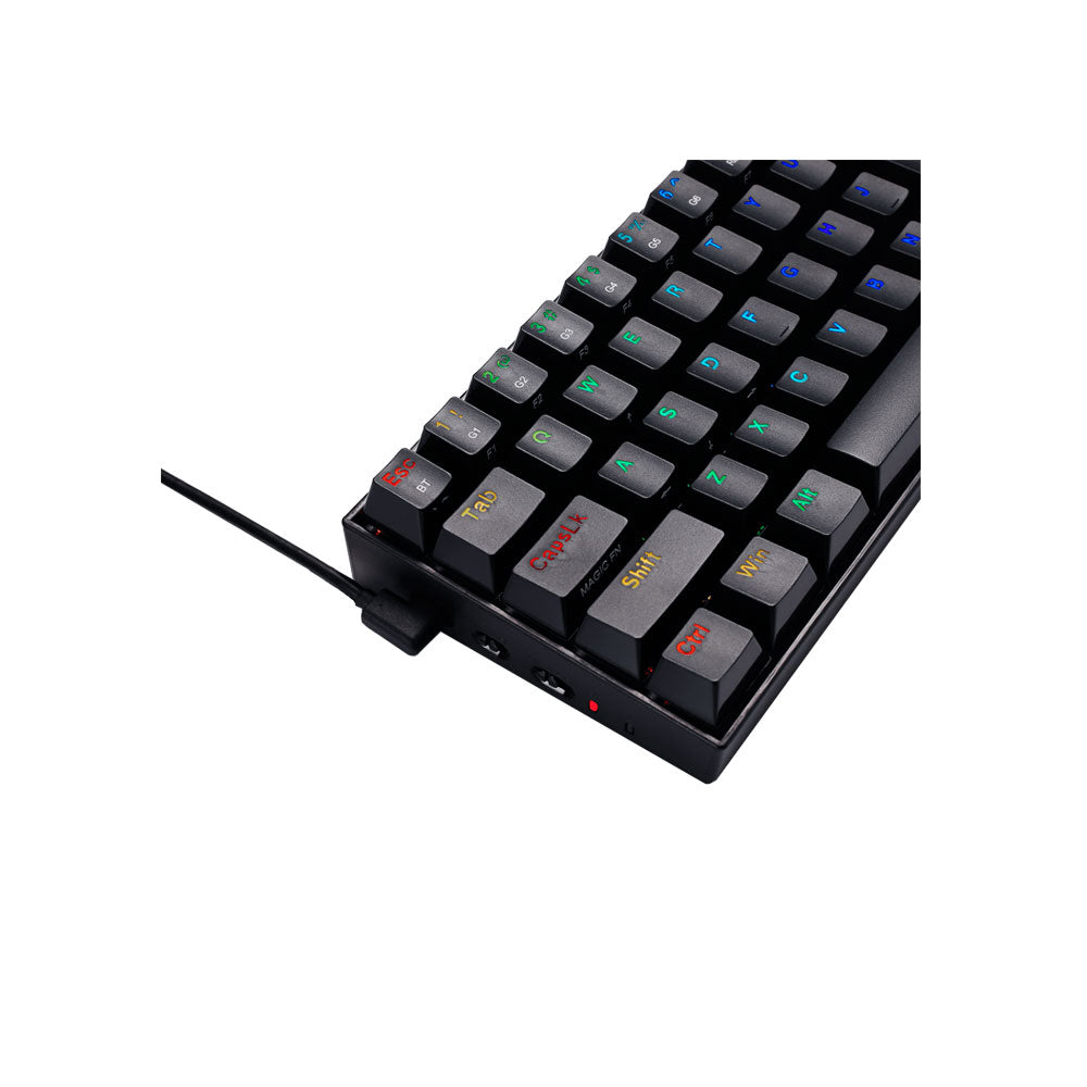 Teclado gamer mecánico Redragon Draconic K530-RGB negro