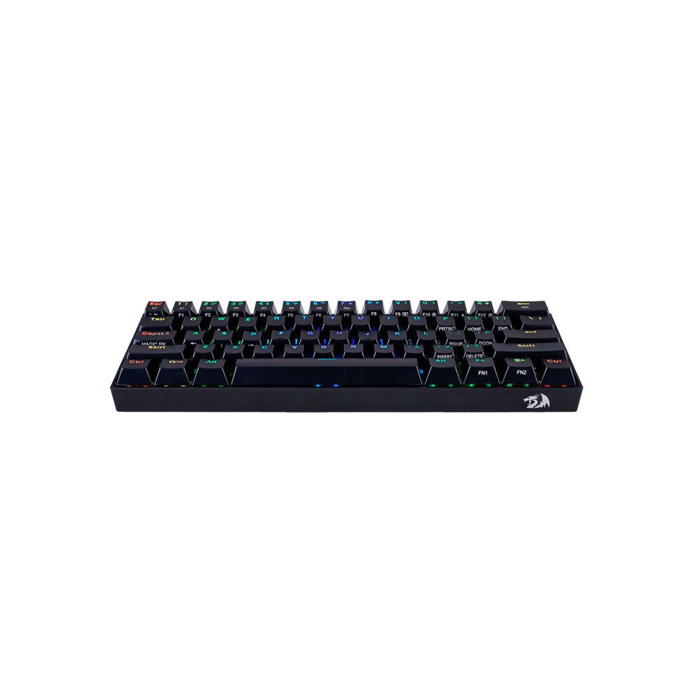 Teclado gamer mecánico Redragon Draconic K530-RGB negro