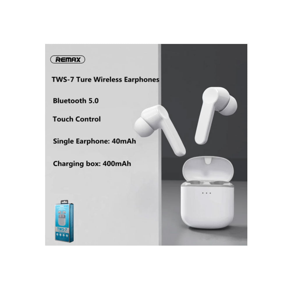 Audífonos Remax TWS-7 Bluetooth Negro