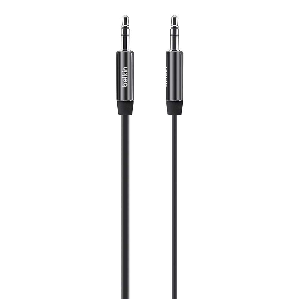 Cable de Audio belkin Jack 3.5 a 3.5 Mixit plano 90cm Negro