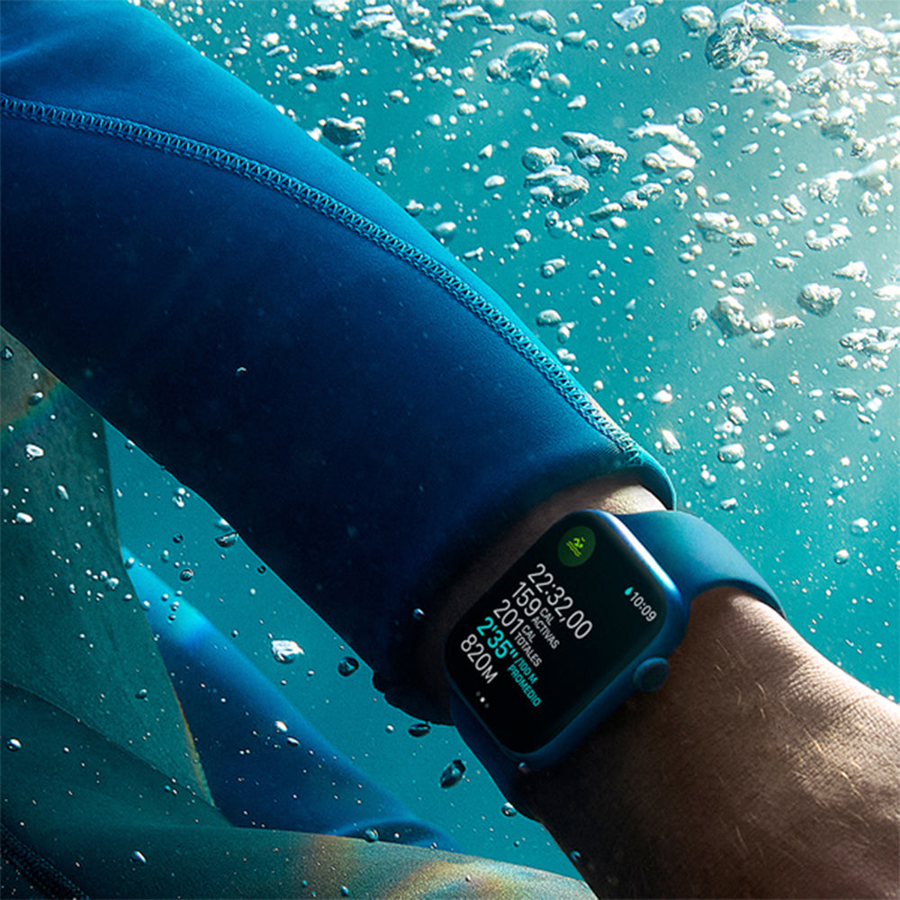 Apple Watch S7 GPS 45 mm Correa deportiva Azul
