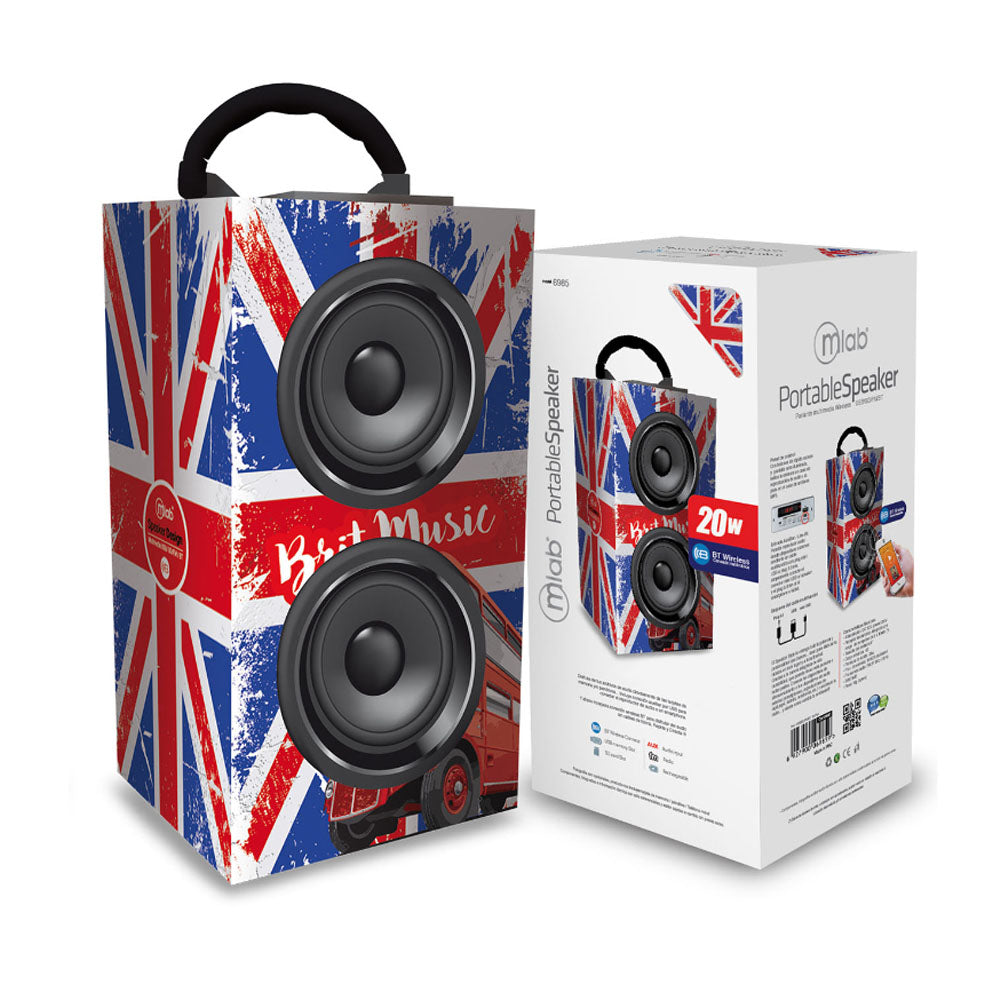 Parlante Mlab British Design 6985 Bluetooth USB FM SD