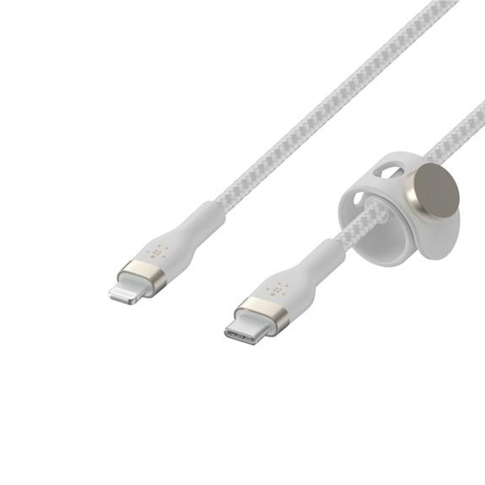 Cable Belkin Pro Flex USB C a Ligthing 2mt Blanco